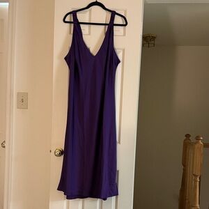 Elegant Purple Sleeveless Dress